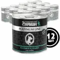 Четвероногий Гурман Platinum консервы для собак Калтыки и Языки в желе 240г (12 штук)