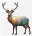 70-35387 Набор для вышивки Dimensions Deer Scene, вышивка крестиком, 30,4x30,4 см