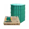 Компостер Мастер Сад, модульный, с крышкой, 800 л, вентиляционные отверстия, тёмно-зелёный