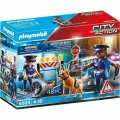 Конструктор Playmobil City Action - Полицейская блокада с фигурками полицейских и собаки - Плеймобиль 6924