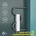 Полотенцесушитель Водяной Onix Hit Direct Grafit Right 600x400, М-образный, Графит, с защитой от электрокоррозии