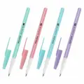 Ручка шариковая BRAUBERG Офисная PASTEL COLOR, синяя, корпус ассорти, пишущий узел 1 мм, линия письма 0,5 мм, 144199, 100 штук, 144199