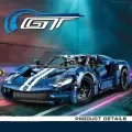 Конструктор Техник Ford GT 2022, 1466 деталей, совместим с technic 42154