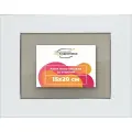 Рамка 15x20 для постера и фотографий, пластиковая, багетная, со стеклом и задником, ВсеПодрамники