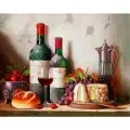 Алмазная мозаика на подрамнике / Картина стразами Натюрморт 40х50 , сложность 5, цветов 24, Komas