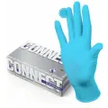 Перчатки смотровые нитриловые CONNECT, голубые, 50 пар (100 штук), размер S (малые), -