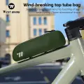 WEST BIKING Водонепроницаемая сумка для верхней трубки велосипеда, 1L, Темно-зеленый