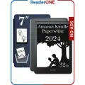 Электронная книга Amazon Kindle PaperWhite 12 2024 32Gb SE Metallic Black с обложкой ReaderONE Blue