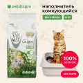 Van Cat комкующийся бентонитовый наполнитель 100% Натуральный, Premium, без пыли, бентонит, пакет, гранулы 0,5 - 4мм, (Natural), 15 кг
