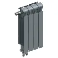 Радиатор RIFAR Monolit 500 4 секции нижнее левое подключение цвет Титан