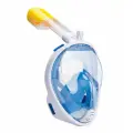 Подводная полнолицевая маска для плавания (снорклинга) FreeBreath L/XL (синий)