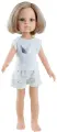 Пижама с шортами Paola Reina (Паола Рейна) для кукол 32 см, белый