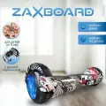 Детский гироскутер с ручкой Zaxboard ZX-6 BASE LED 6.5 дюймов с 6 лет (Pirat)