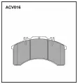 Тормозные колодки дисковые передние, для Ивеко, Еврокарго, Кнор, Еврокарго, арт ACV016HD Allied Nippon