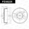 Барабан тормозной задний Тойота Форчинер Хайлюкс, Toyota Fortuner Hilux; 424310K120; 424310K130