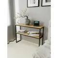 Консольный столик IamLoft, для прихожей, с полкой, современный стиль, прямоугольный, ЛДСП