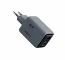 Сетевое зарядное устройство Aukey Comet Mix, 67 Вт, 2C+A, серый (PA-C3)