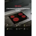 Варочная панель Tecasa TCH59T1B, Сенсорное управление, Мощность 6500 Вт, Тройная зона нагрева, Таймер, Защитное автоотключение, 4 конфорки, 9 уровней мощностей