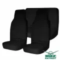 Чехлы в автомобиль, грязезащитные чехлы на передние и задние сиденья на УАЗ патриот (3 шт, чёрный, оксфорд 240), Tplus