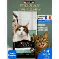Корм сухой purina pro plan live clear лайв клир для кошек 1 + лет 1.4 кг от аллергии