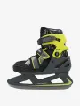 142906-BO 36-41 Коньки ледовые детск. Kids' ice skates черный/желтый р.36-41