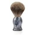 Помазок для бритья Mondial, пластик, ворс барсука, рукоять - цвет серый