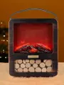 Камин электрический декоративный светодиодный 30,7*10,6*25,5 см, квадратный, Дровница