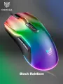 Игровая мышь для компьютера Onikuma CW922 Black Rainbow с RGB подсветкой