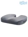 Подушка ортопедическая на кресло, стул с эффектом памяти, для беременных, для позвоночника и геморроя, серая