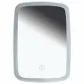 Упаковка 2 шт. Зеркало настольное с LED-подсветкой для макияжа, 24х17 см, 3 режима свечения, аккумулятор 800 mAh, цвет белый, WBZ (ВБЗ), 609333