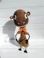Гнущаяся вязаная игрушка на каркасе ручной работы Сурикат, бренд ЯнаART