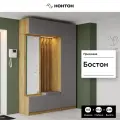 Прихожая с зеркалом Нонтон Бостон №3 дуб крафт золотой / серый шифер, 155х41.4х236 см