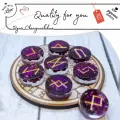 Руны скандинавские Quality for you Фиолетовый кварц, круглые, набор 25шт.