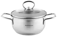 Кастрюля Hoffmann HM 5316, нержавеющая сталь, капсульное дно, 1.6л, серебристая