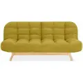 Диван-кровать Вилсон, прямой, 195*100*90, спальное 130*195, велюр горчица, Велутто 28