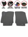 Два передних коврика EVA/ЭВА для NISSAN X-TRAIL T-31 (Ниссан Икс Трейл Т31), 2007-2014 гг, с 3Д лапой, без разреза, серый ромб с темно серым кантом
