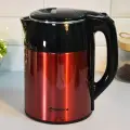 Электрический чайник Sakura 1.8л нержавеющая сталь, черный/красный