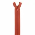 Молния потайная неразъёмная, Т3, 50 см (нейлон) (F286 терракотовый), 10 шт