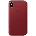 Чехол-книжка Apple Leather Folio iPhone XS Max Red (Красный) MRX32ZM/A