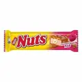 Шоколадный батончик Nuts Duo фундук малиновый раф, 60г 12 штук