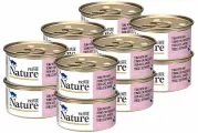 Корм для кошек влажный NATURE тунец с ветчиной в желе, ж/б 85 гр*12 шт