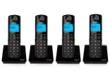 Радиотелефон Alcatel S230 Quartett BLACK ( 4 трубки в комплекте, цв. чёрный )