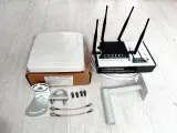 Готовый комплект интернета 15-17дб Keenetic WR181 прошитый WIFI роутер LTE 4G 3G панельная MIMO антенна 4G 3G для дачи дома