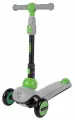 Самокат детский трехколесный Tech Team COMPASS (2024) grey/green (серый/зеленый)/ складной / светящиеся колеса / для мальчика / для девочки /