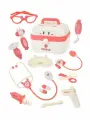 Набор доктора RABBIT (13 предм.) на батар. розовый в чемодане