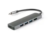 Док-станция/ USB-хаб IQFuture IQ-C5 Type-C 3xUSB 3.0 USB Type-C HDMI Серый IQ-C5 IQ-C5