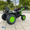 Электромобиль трактор Harley Bella HL389-TRAILER зеленый, с пультом ДУ, музыка, световые эффекты