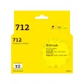 IC-H3ED69A Струйный картридж T2 №712 для HP DesignJet T210, T230, T250, T630, T650, желтый, с чипом