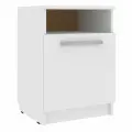 Тумба прикроватная №1, 40х40х55 см, с полкой, ЛДСП, Профит-М - белый