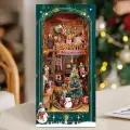 Новогодний Румбокс Джингл-хижина, сборная модель с подсветкой, креативный рождественский подарок, интерьерный конструктор-миниатюра DIY House V1
